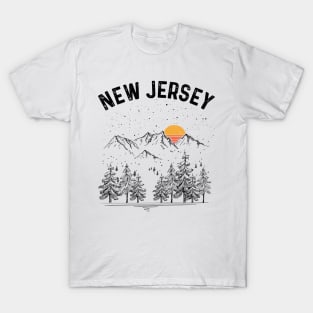 New Jersey State Vintage Retro T-Shirt